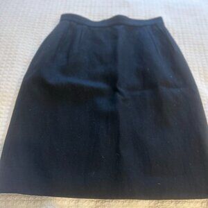 Lanvin Black Wool Skirt - Size 38